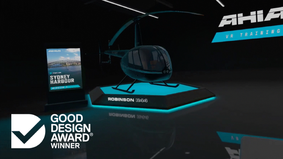 VR Helicopter Maintenance Academy Honoured at the Australian Good Design Awards